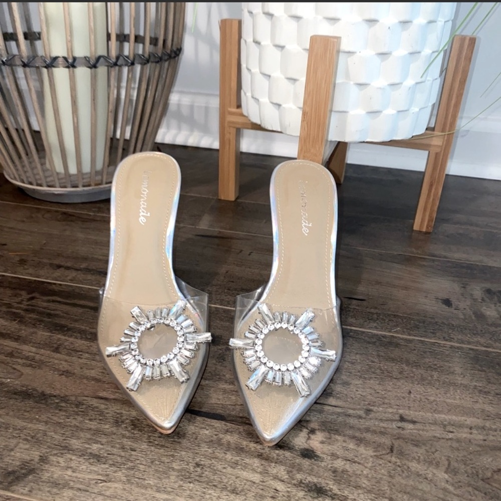 Clear heels